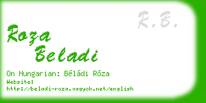 roza beladi business card