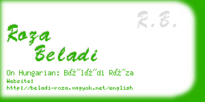 roza beladi business card